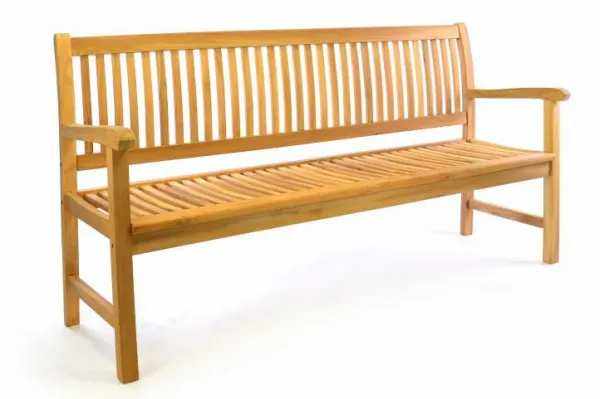 Divero 50388 Záhradná lavica z masívneho teaku Divero 3-miestna
