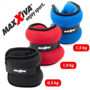 MAXXIVA 85018 Záťažové manžety 2 x 0,5 kg, čierne