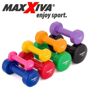 MAXXIVA 85015 sada vinylových činiek 2 x 2,5 kg, modrá