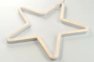 Nexos 57400 Dekorácia - neónová hviezda, 120 LED, teplá biela