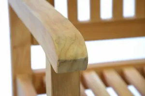 Divero 50388 Záhradná lavica z masívneho teaku Divero 3-miestna