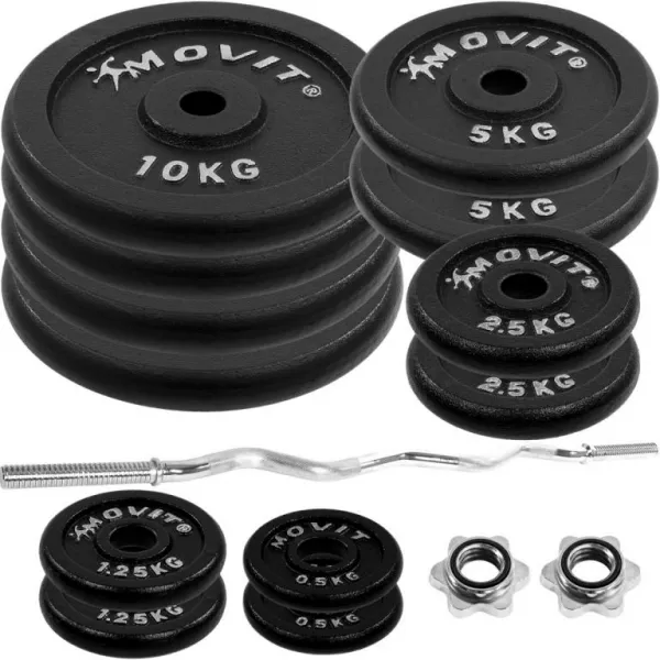 MOVIT Obojručný činkový set 66,5 kg
