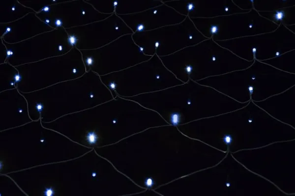 Nexos 39399 Svetelná sieť 1,5 x 1,5 m, 100 LED, studená biela
