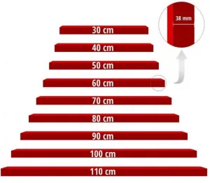 STILISTA nástenná polica Volato, 70 cm, svetlé drevo