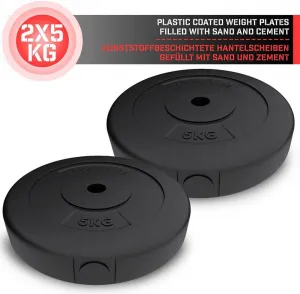 Physionics sada záťažových dosiek 2 x 5 kg, 31 mm