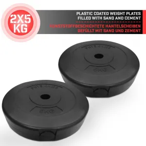 Physionics sada záťažových dosiek 2 x 5 kg, 27 mm