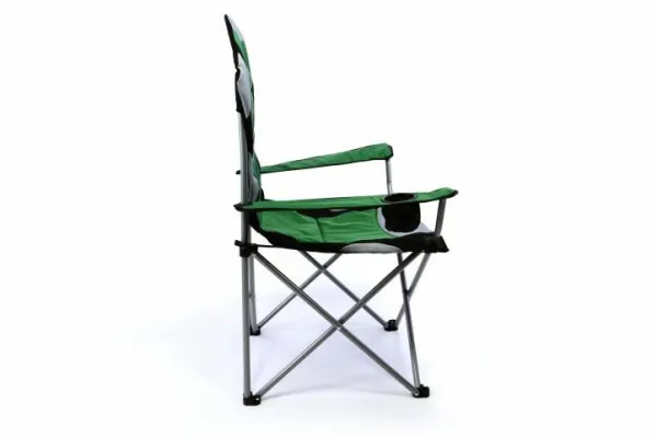 Divero Deluxe 35957 Sada 2 ks skladacia kempingová rybárska stolička - zeleno / čierna