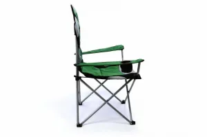 Divero Deluxe 35957 Sada 2 ks skladacia kempingová rybárska stolička - zeleno / čierna
