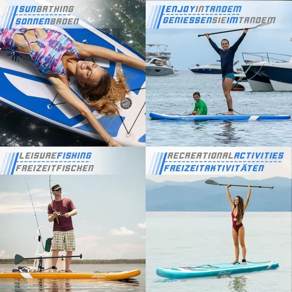 Physionics nafukovací paddleboard, 320 x 80 x 15 cm, modrý