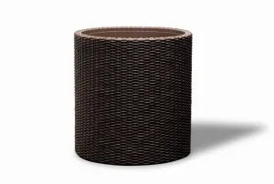 Kvetináč Keter Cylinder M hnedý