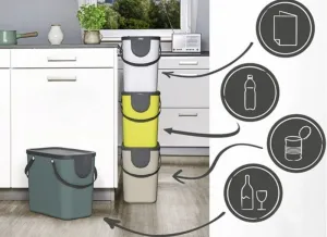 Kôš na triedený odpad ALBULA cappuccino 25 l