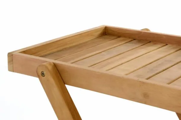 Divero 56087 Servírovací vozík z teakového dreva