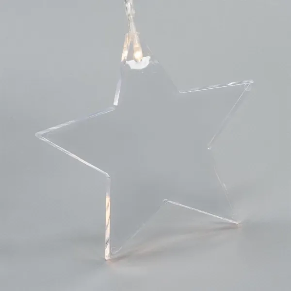 Nexos 86335 Sada svetelných závesov, 8 LED, teplá biela, 2 ks