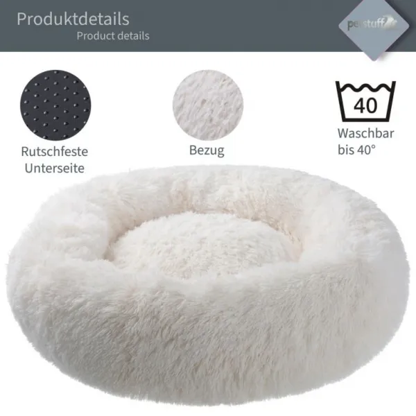 PETSTUFF pelech pre psa, okrúhly, béžový, 60 cm