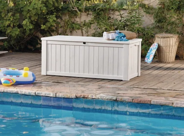 KETER Úložný box WOODROCK 570L | krémová