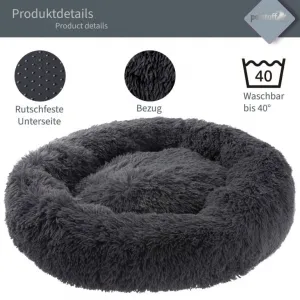 PETSTUFF pelech pre psa, okrúhly, tmavo- šedý, 60 cm