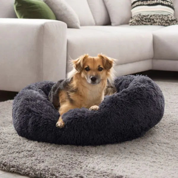 PETSTUFF pelech pre psa, okrúhly, tmavo- šedý, 60 cm
