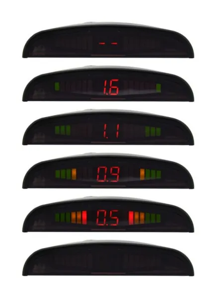 Parkovací asistent - 4 senzory, LED display, bezdrôtový