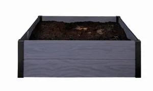 Vyvýšený záhon Keter Hedge Square sivý