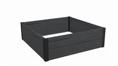 Vyvýšený záhon Keter Hedge Square sivý