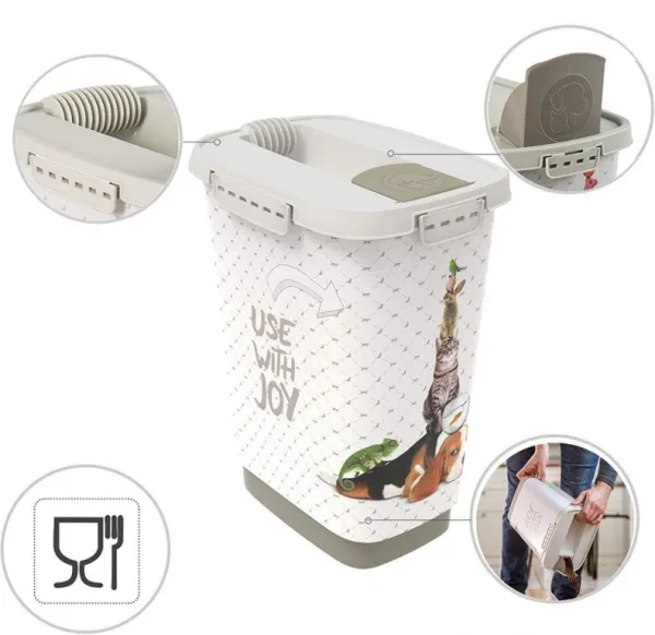 Kontajner na krmivo CODY, 24 x 17 x 32, plast, 10 l