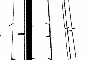 Nexos 47224 Vianočná dekorácia - svetelná pyramída stromček - 240 cm teple biela