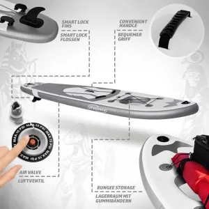 PHYSIONICS nafukovací paddleboard - boh Anubis, 320 cm
