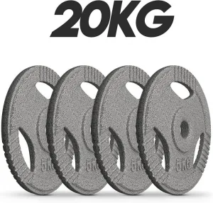 PHYSIONICS Sada činkových kotúčov 4 x 5 kg, liatina, 31 mm