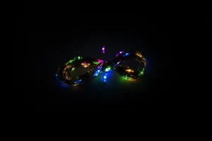 Nexos 59015 Svetelný strieborný drôt, 40 LED, časovač, farebný