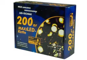 Nexos 28572 Vianočné LED osvetlenie - 20 m, 200 MAXI LED diód, teple biela