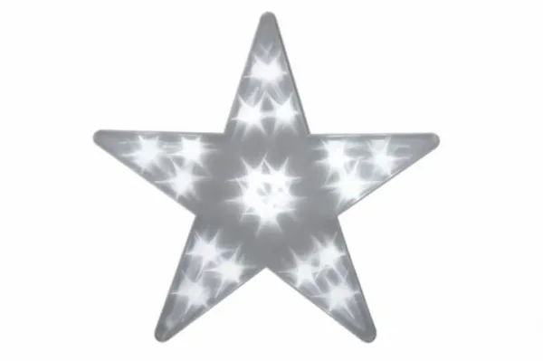 Nexos 29216 Vianočná dekorácia - Svetelná hviezda - 20 LED, 35 cm