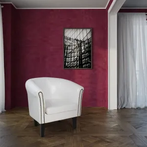 Kreslo Chesterfield, 58 x 71 x 70 cm, biele