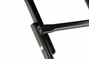 Garthen 40788 Záhradný barový stolík guľatý - ratanová optika 110 cm - čierny