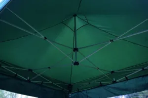 Garthen PROFI 377 Záhradný párty stan nožnicový 3x3 m zelený + 2 bočné steny