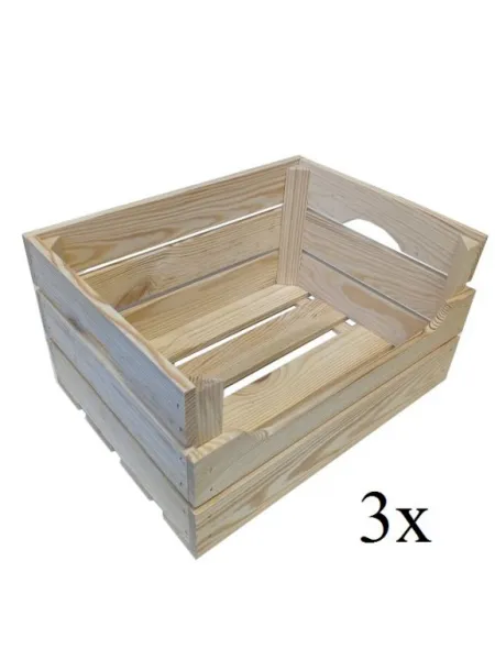 Set drevených boxov TRIO, 30 x 21,5 x 40 cm