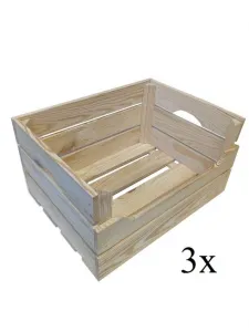 Set drevených boxov TRIO, 30 x 21,5 x 40 cm