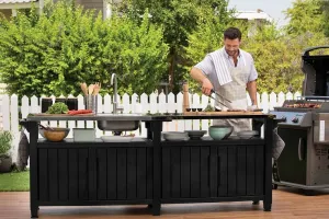 Záhradná skrinka Keter Unity Chef grafit 237 cm