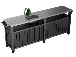 Záhradná skrinka Keter Unity Chef grafit 237 cm