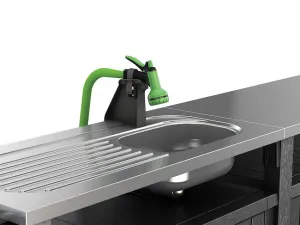 Záhradná skrinka Keter Unity Chef grafit 237 cm