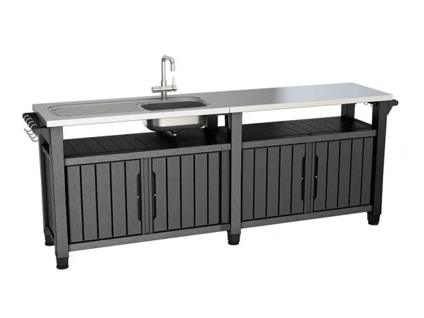 Záhradná skrinka Keter Unity Chef grafit 237 cm