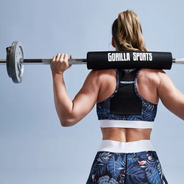 Gorilla Sports Činková tyč, chróm, pružinový zámok, 170 cm