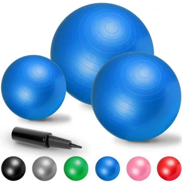 Gorilla Sports Gymnastická lopta, 75 cm, modrá