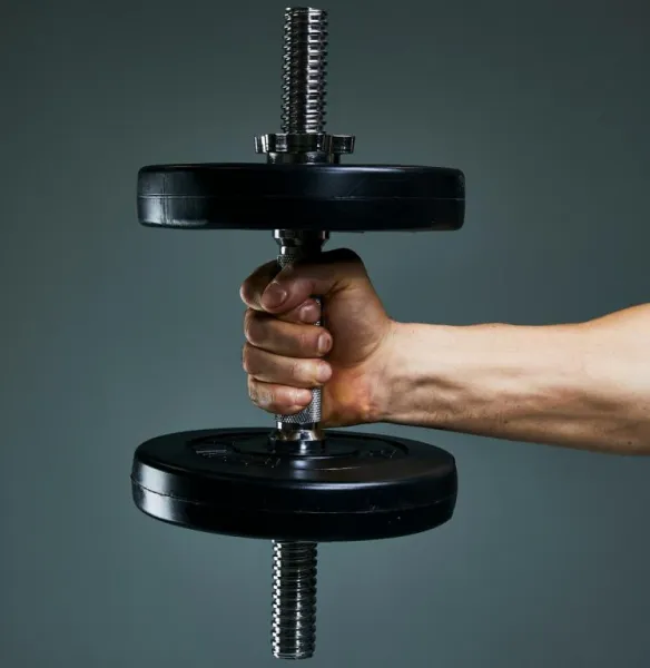 Gorilla Sports Posilňovacia lavica + nakladací set, 100 kg