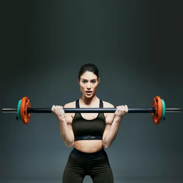 Gorilla Sports Činková tyč chrómová, čierna, 130 cm
