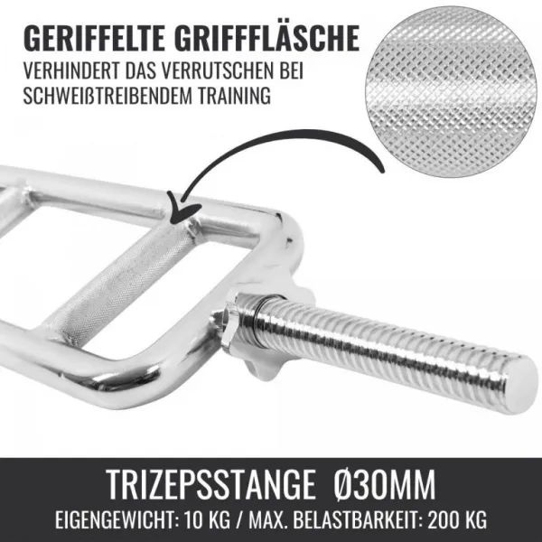 Gorilla Sports Univerzálna tyč, 30/31 mm, hviezdicové zámky