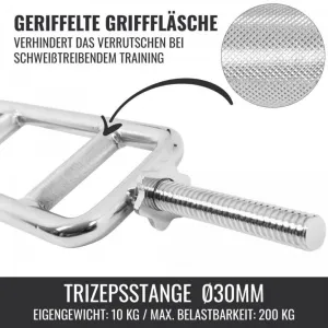 Gorilla Sports Univerzálna tyč, 30/31 mm, hviezdicové zámky