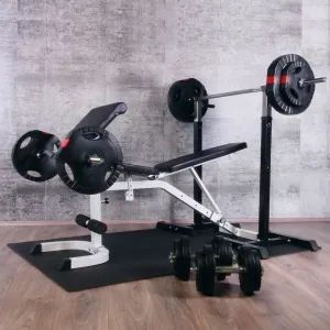 Gorilla Sports Sada tréningovej lavice + závažia, 75 kg