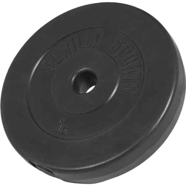Gorilla Sports Posilňovacia lavica + nakladací set, 38 kg