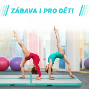 Physionics Airtrack nafukovacia žinenka, 4 m, zelená