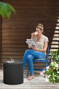Záhradný stolík Keter Cool Stool Grafit P91128